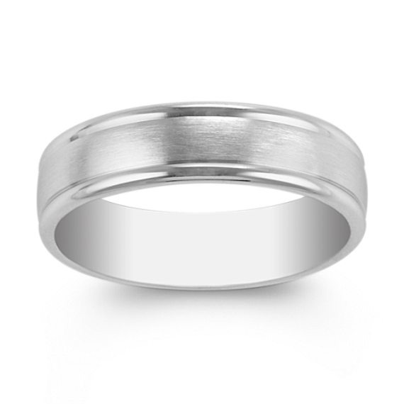 Sinclair 14k White Gold Wedding Band (6mm)