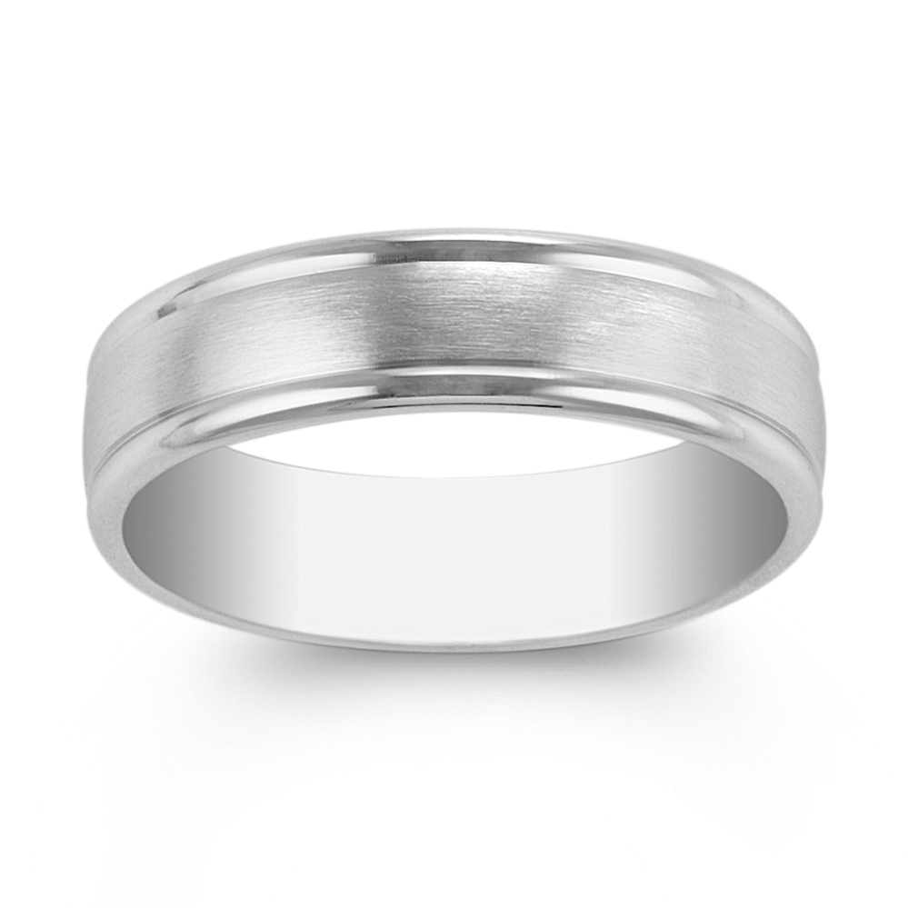 Sinclair 14k White Gold Wedding Band (6mm)
