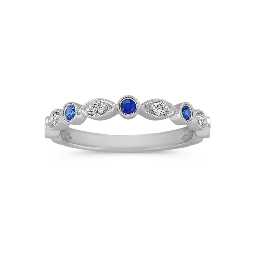 Sonnet Sapphire & Diamond Band