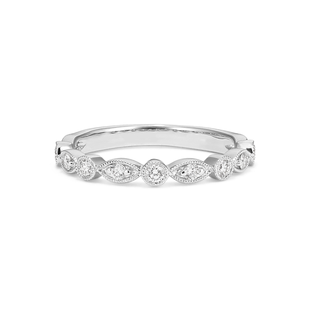 Sonnet Diamond Band in Platinum