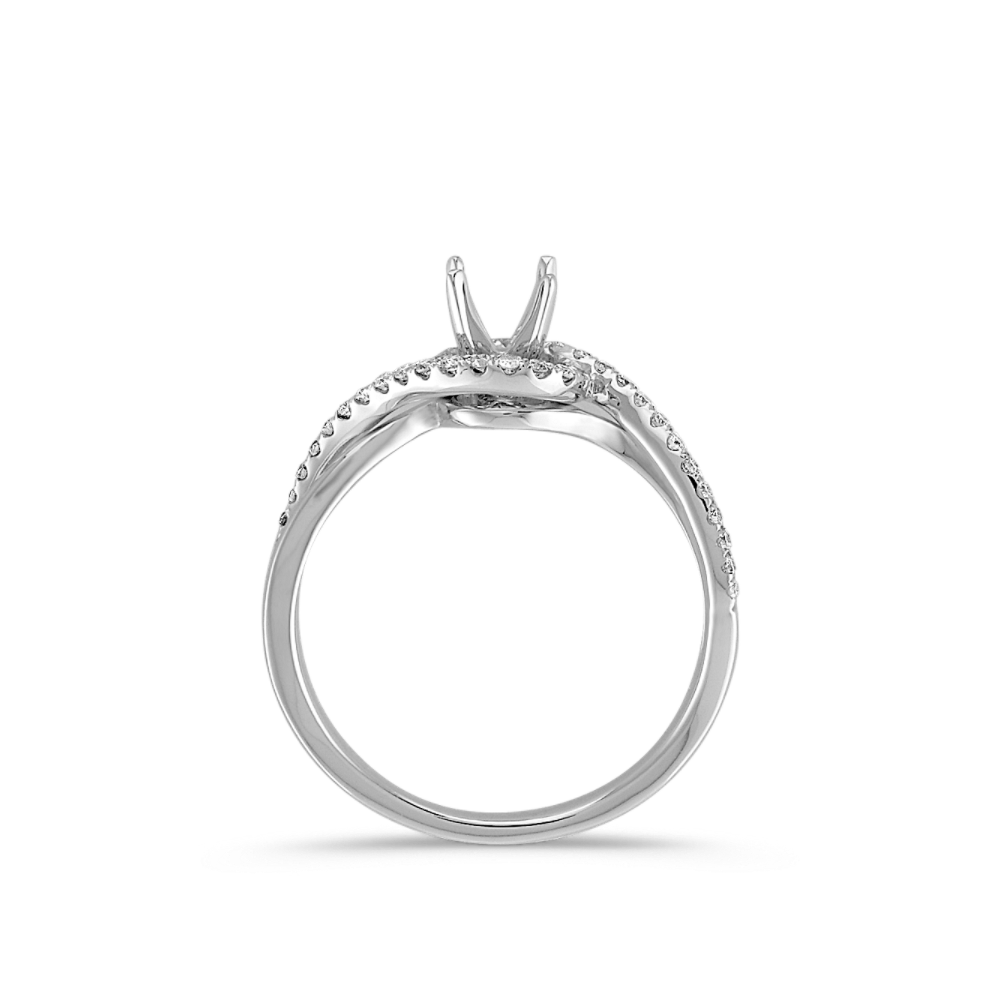 Split Shank and Swirl Round Diamond Ring Shane Co.