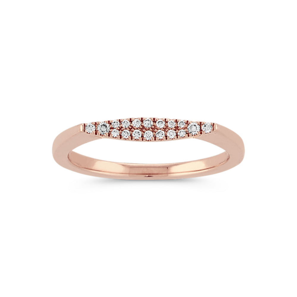 Ursa Stackable Diamond Ring in 14K Rose Gold