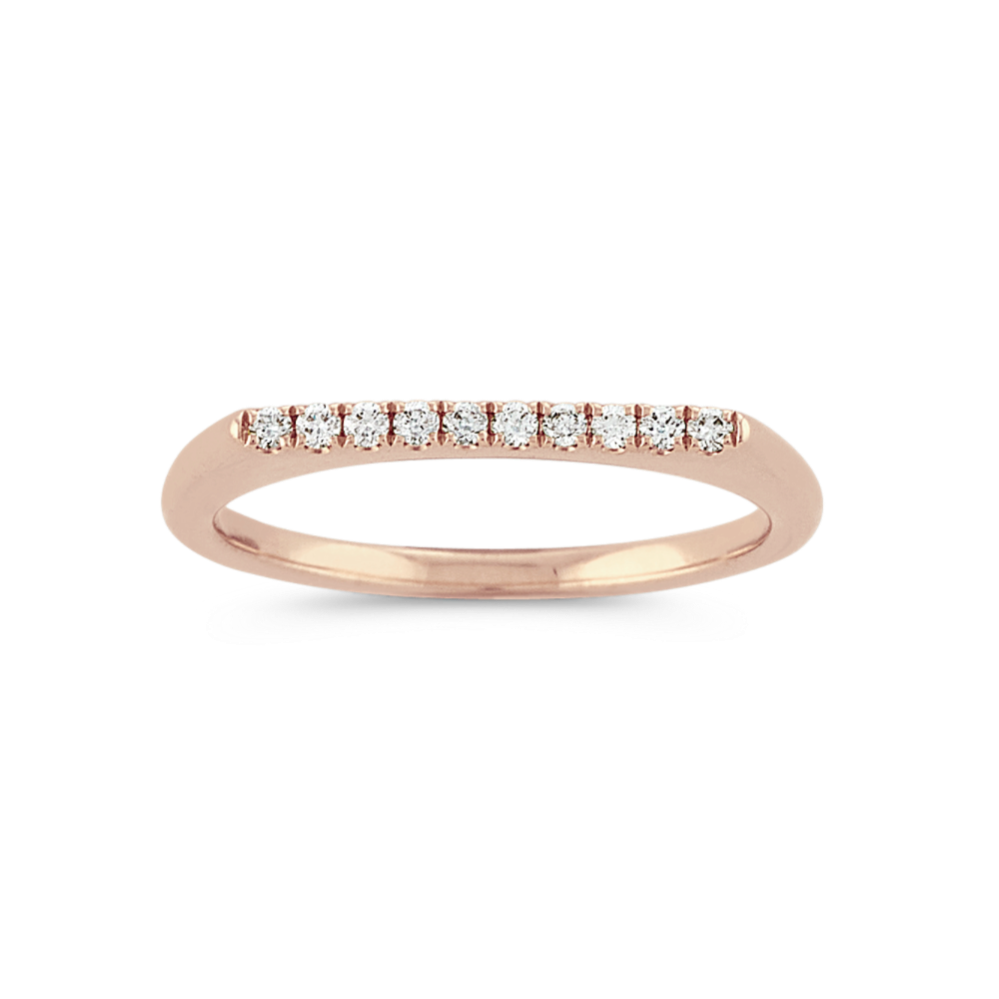 Tegan Stackable Diamond Ring in 14K Rose Gold