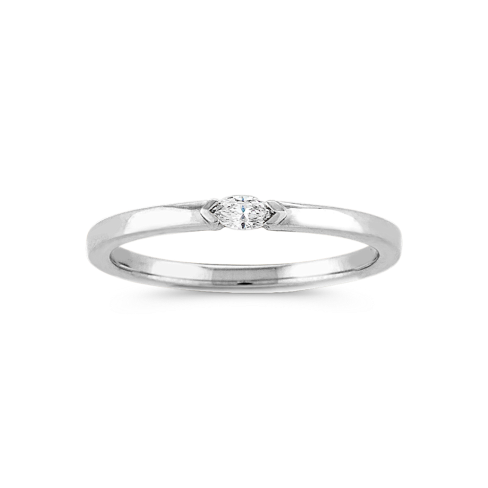 Stackable Diamond Ring in 14K White Gold