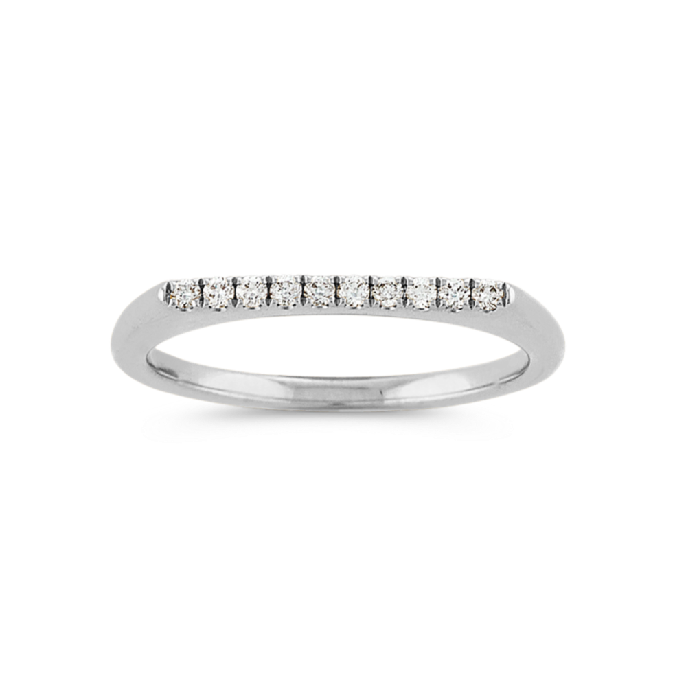 Tegan Stackable Diamond Ring in 14K White Gold