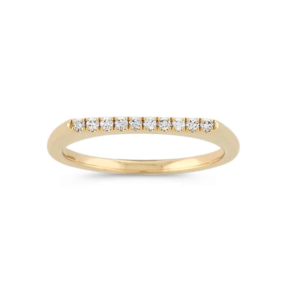 Tegan Stackable Diamond Ring in 14K Yellow Gold