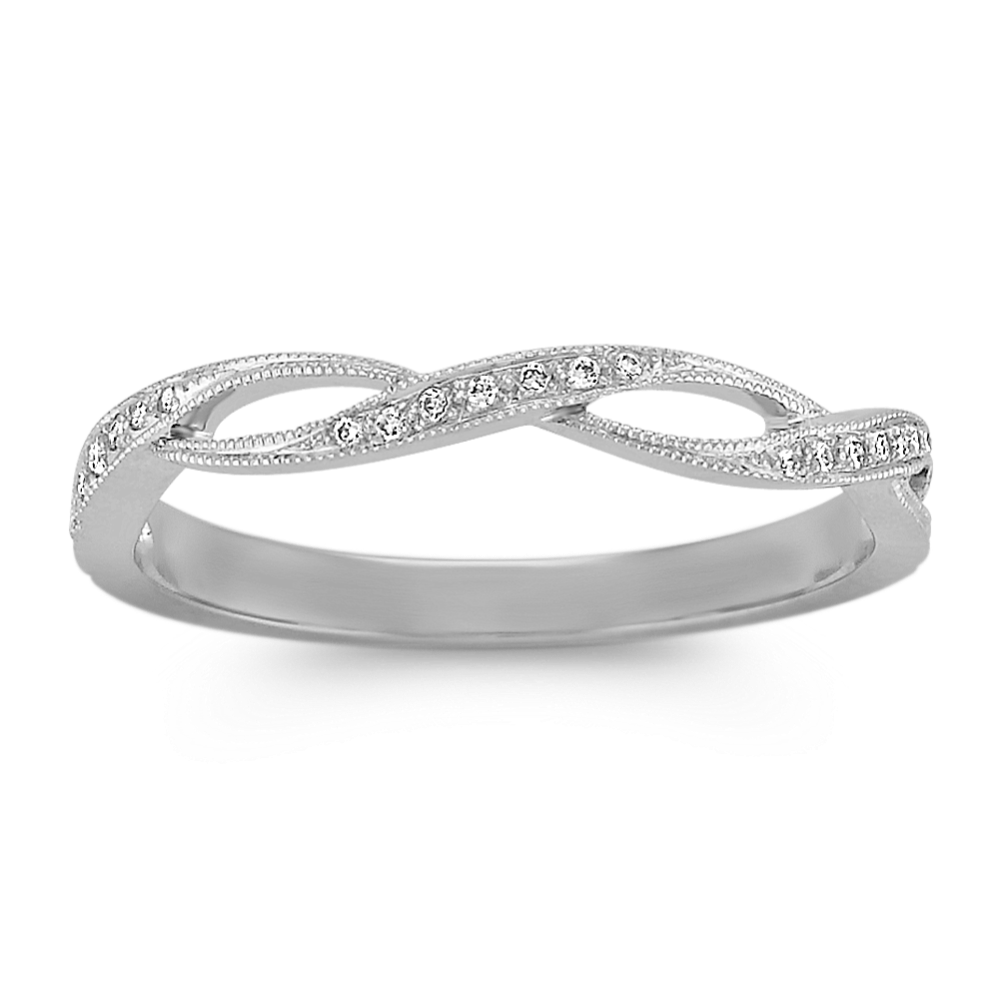 Stackable Infinity Diamond Vintage Ring | Shane Co.