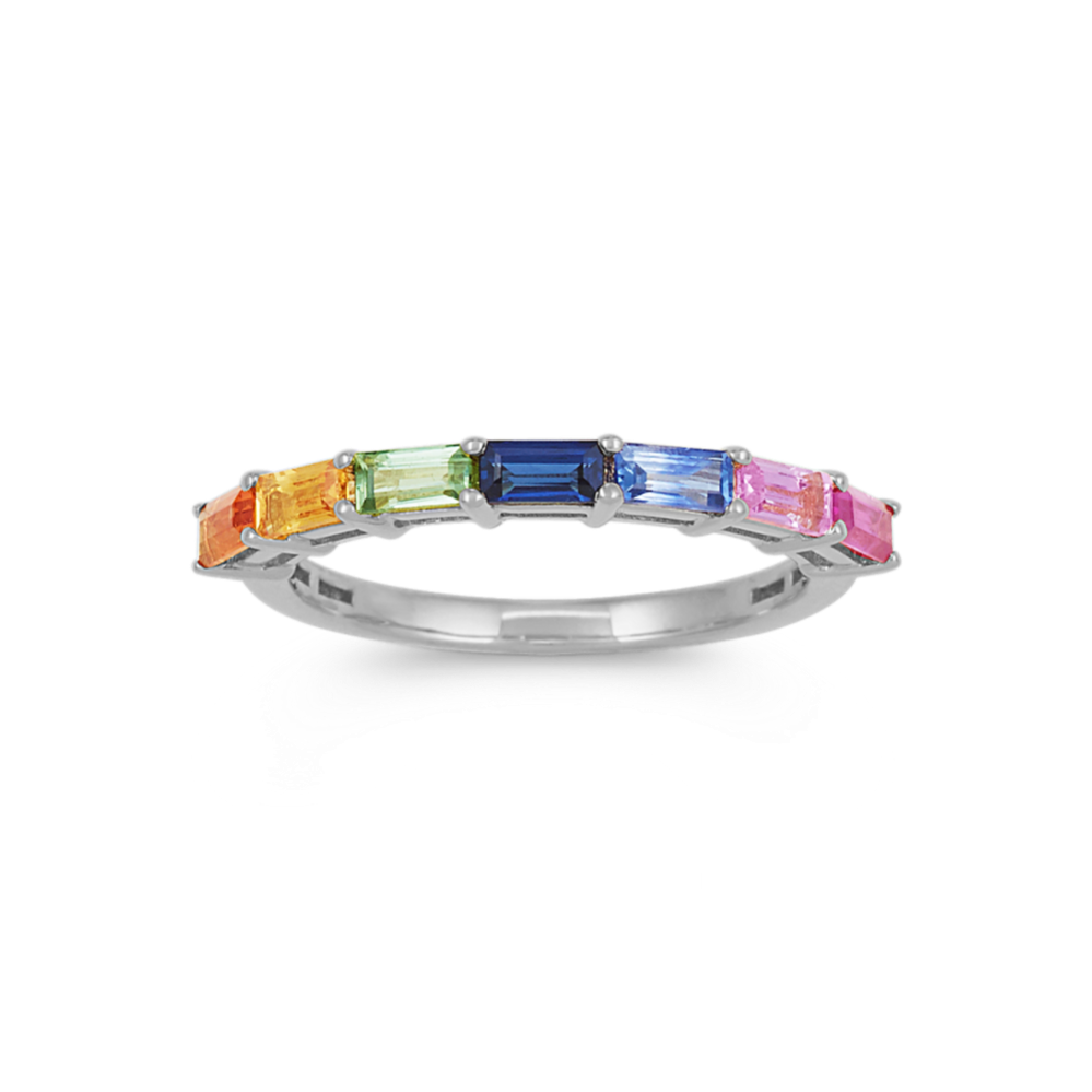 Stackable Multi-Colored Sapphire Ring