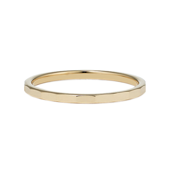 Stackable Ring in 14k White Gold | Shane Co.