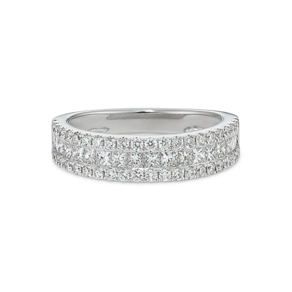 Stanza Triple Row Diamond Band