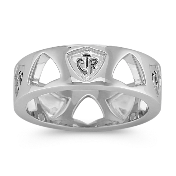 Sterling Silver CTR Ring for Him