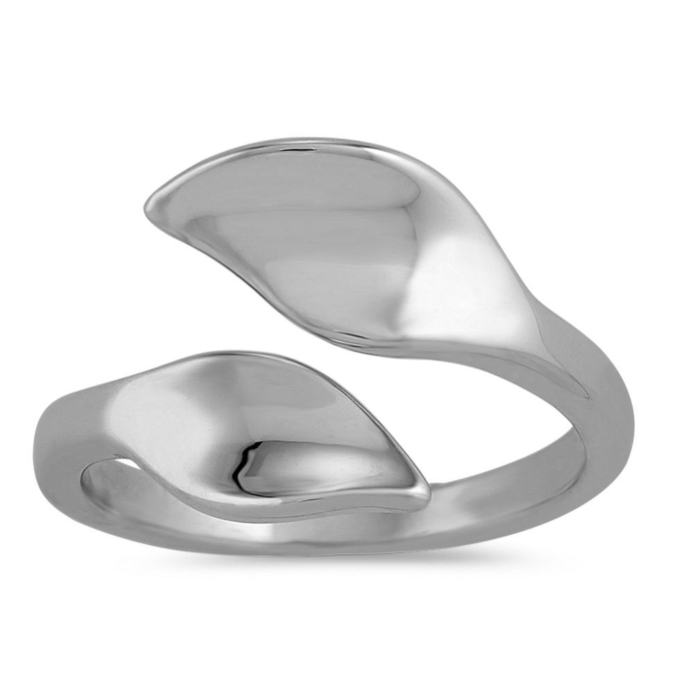 Sterling Silver Open Leaf Ring