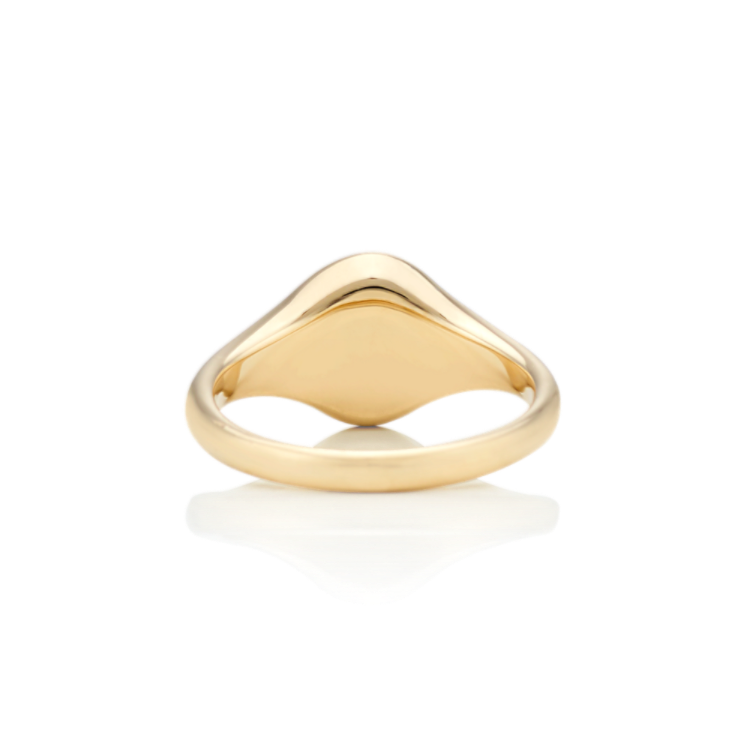 Story Engravable Signet Ring in 14K Yellow Gold