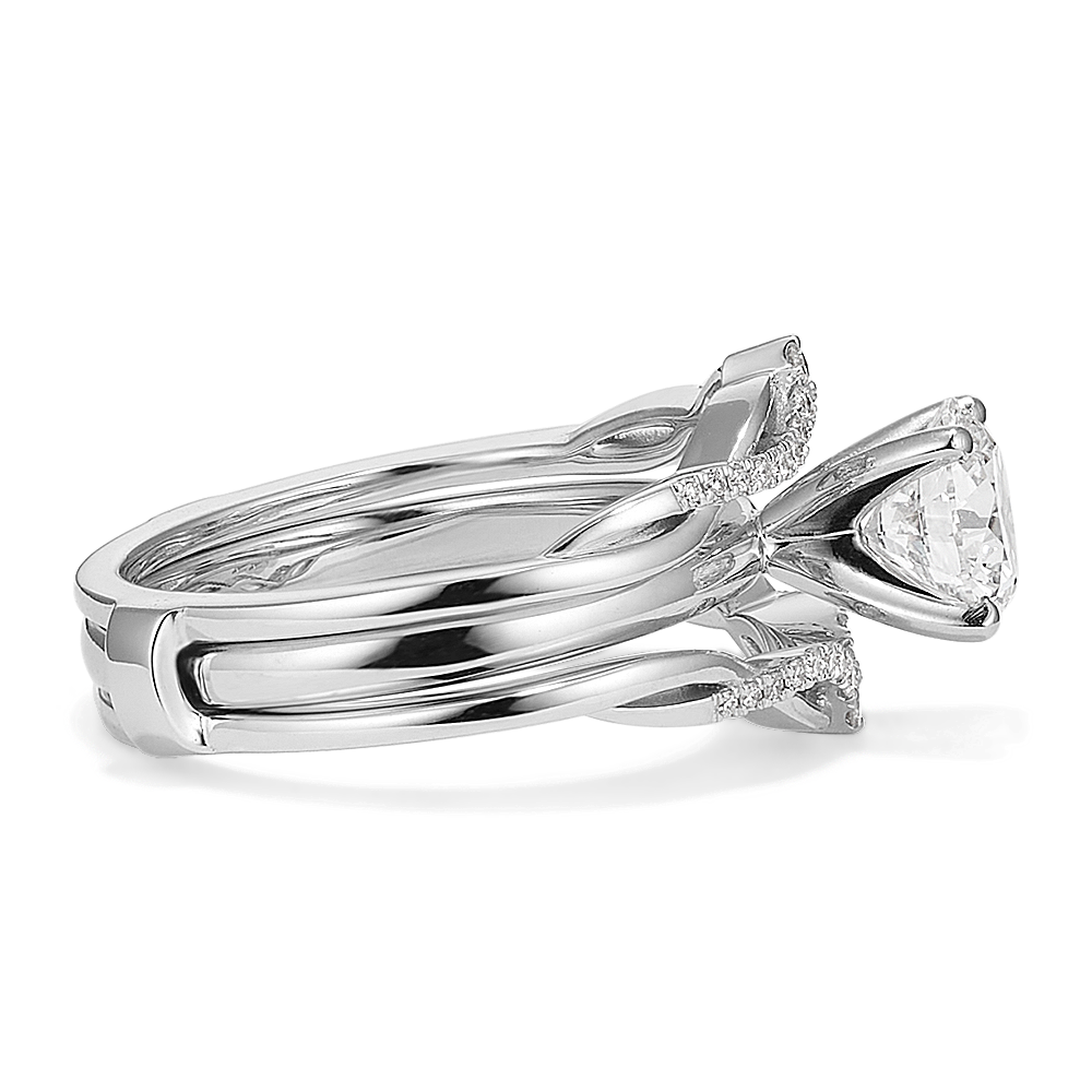 Allemande Diamond Contour Ring Guard Shane Co.