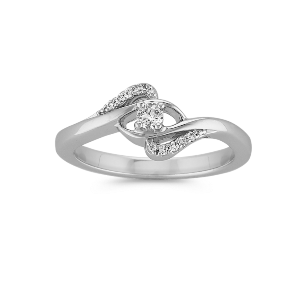 Sterling Silver Infinity Inspired ByPass Promise Ring Sterling Silver Infinity Inspired ByPass Promise Ring