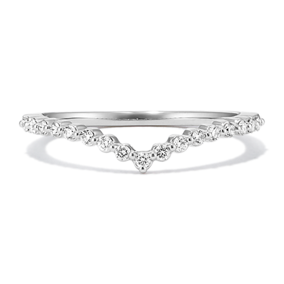 Terra 0.15 tcw Diamond Contour Band in Platinum