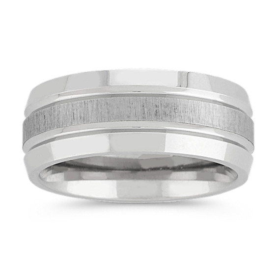 Shane Co. Textured Classic Wedding Band, Cobalt, 9 mm