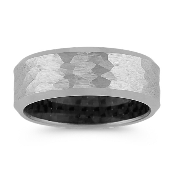 Textured Cobalt Comfort Fit Band (8mm)
