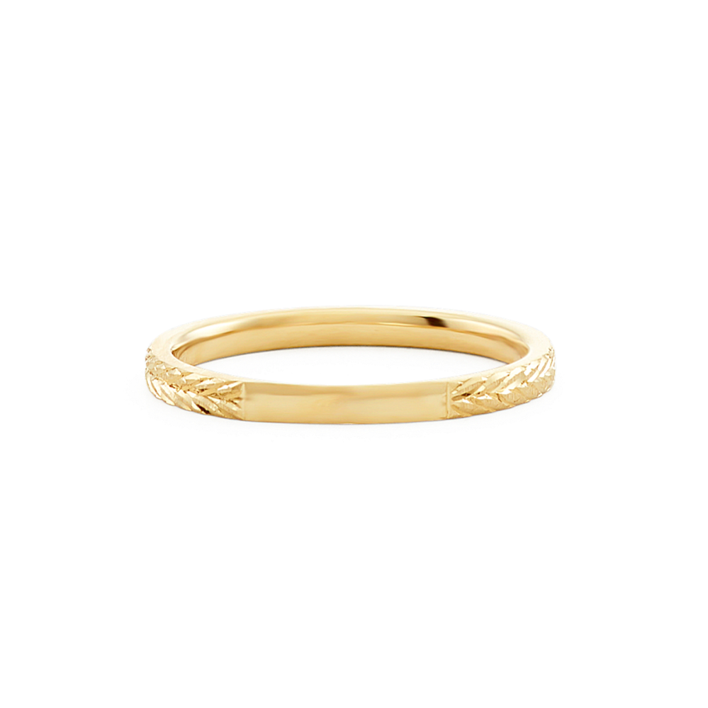14K Yellow Gold Wheat Ring | Shane Co.