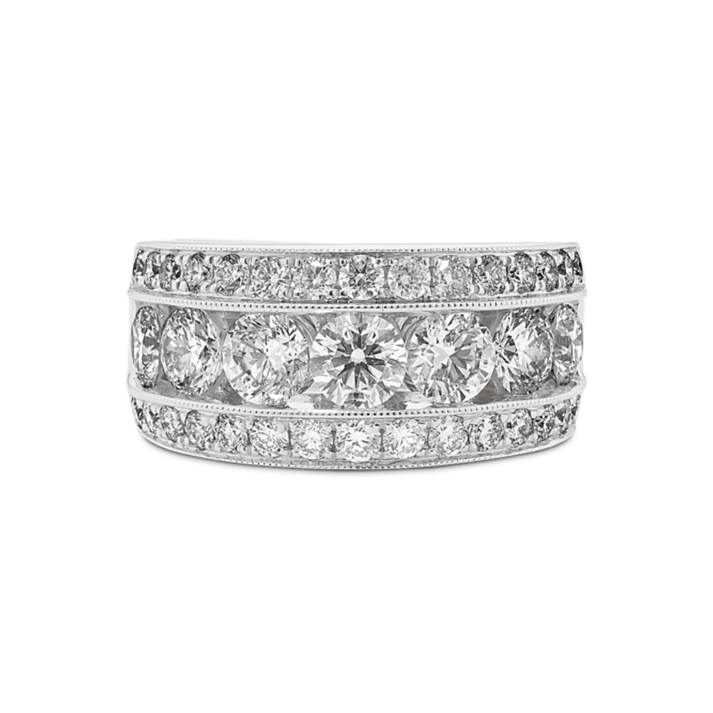 Tess Triple Row Diamond Band