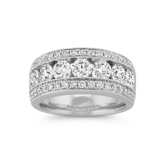 フォーシスアンドカンパニー　D65 64 64 Now + Forever Princess-Cut Diamond Quad Halo Engagement Ring