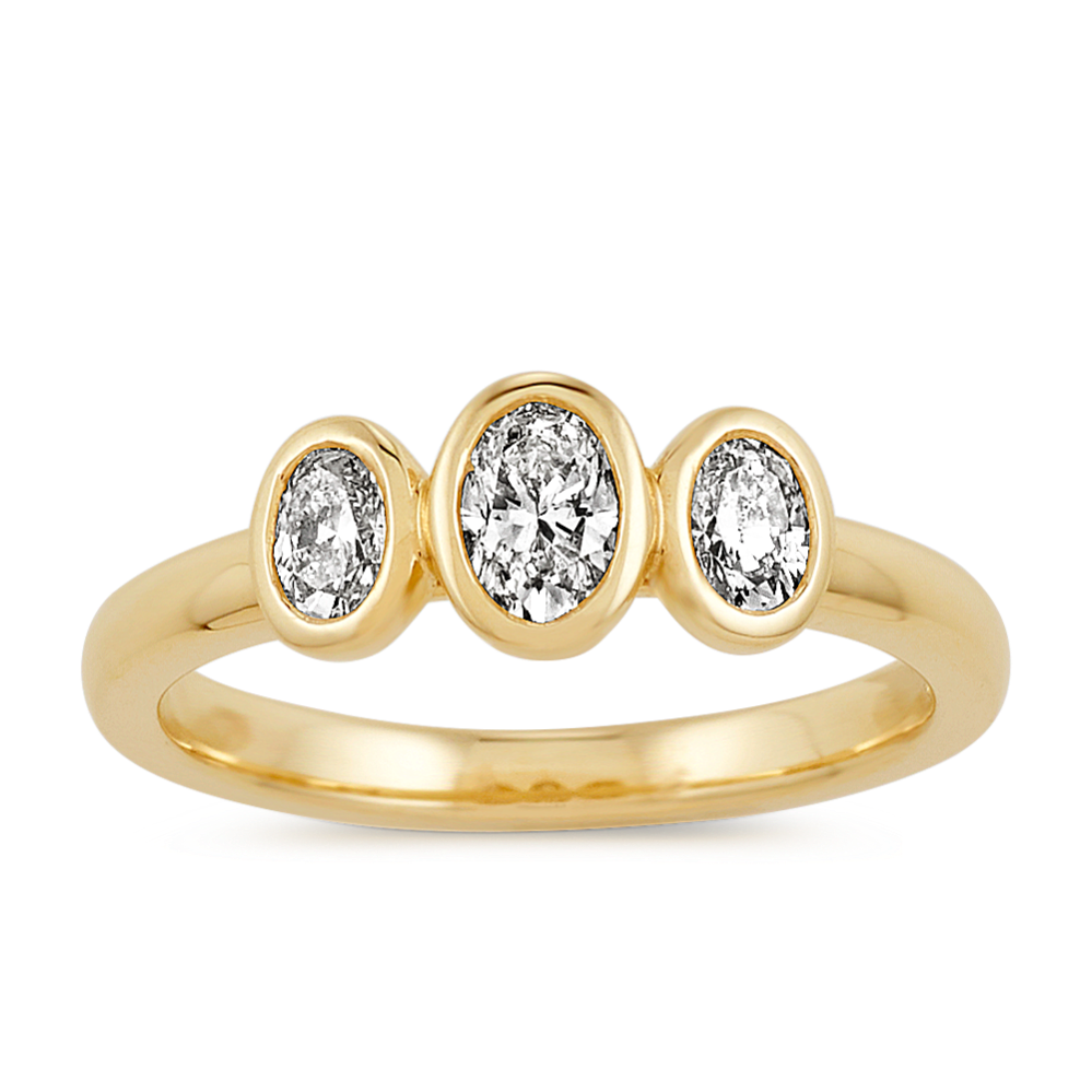 Three-Stone Diamond Engagement Ring