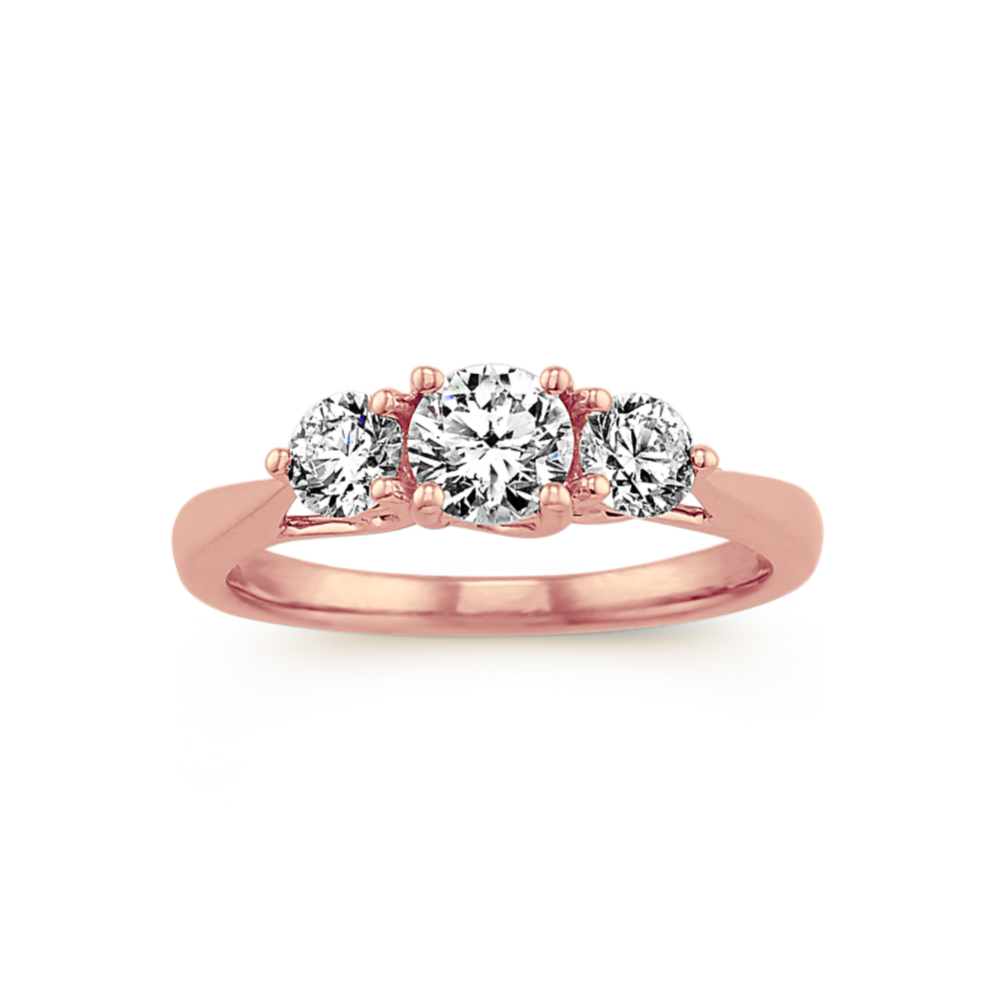 Joy Three-Stone Diamond Ring
