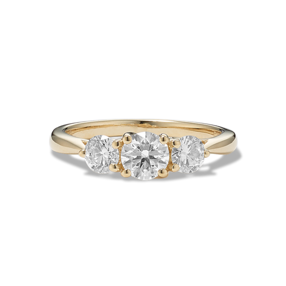 Joy Three-Stone Diamond Ring