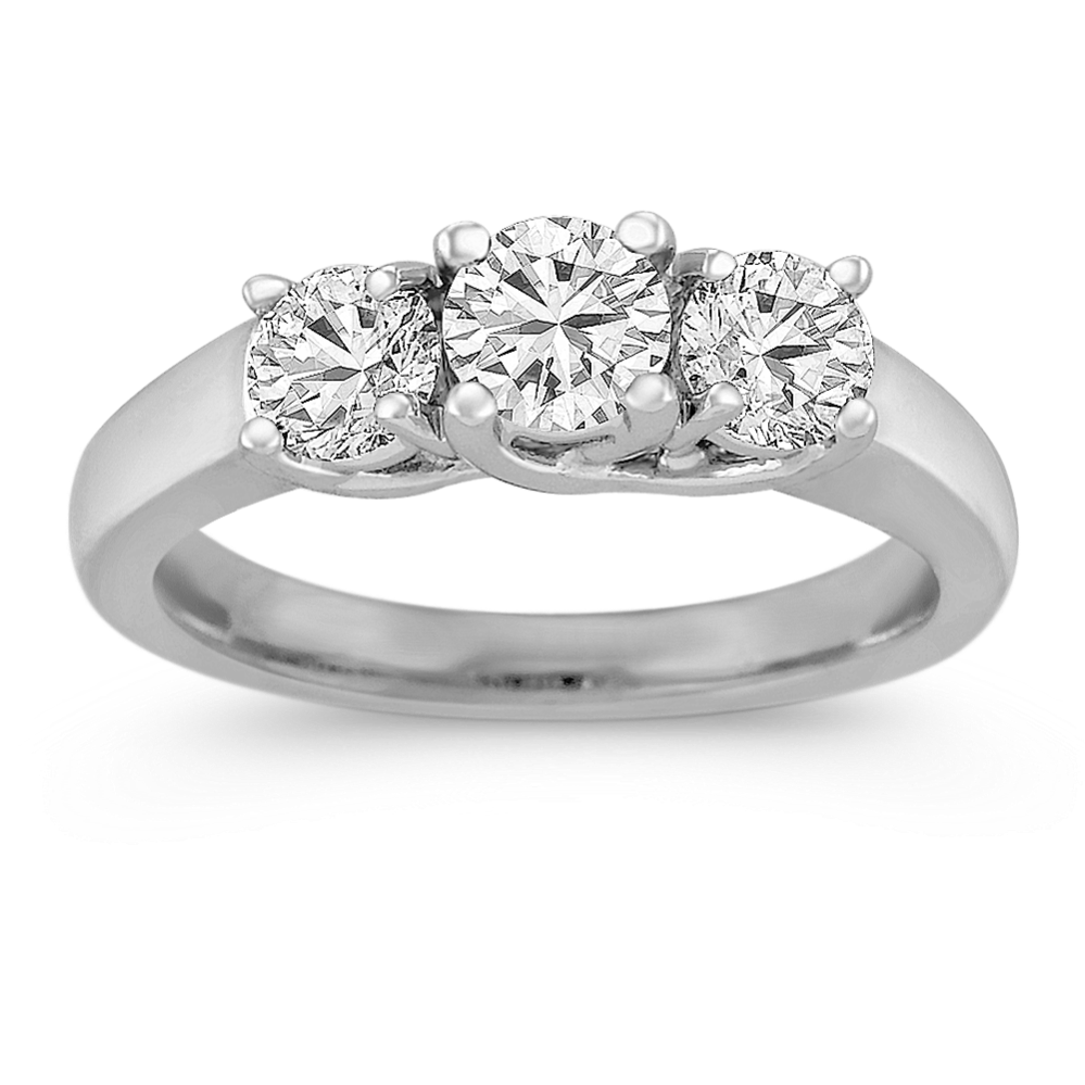 Three-Stone Round Diamond Ring