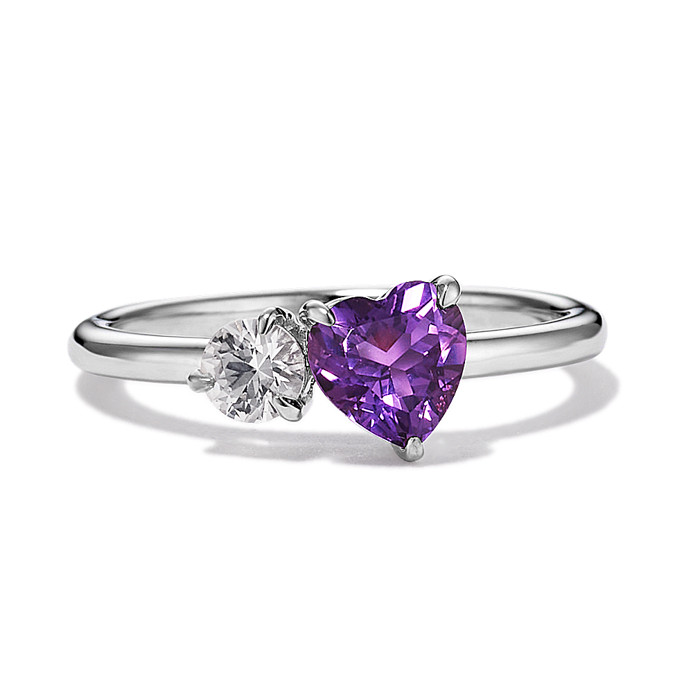 Toi et Moi Personalized Gemstone Ring