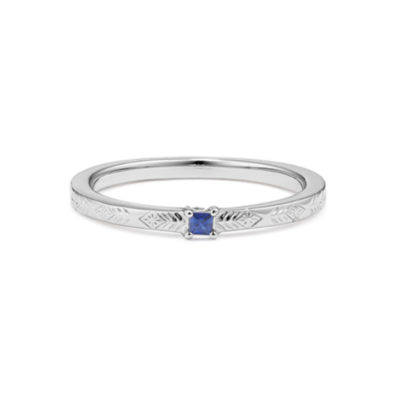 Alyssa Sapphire Ring in Sterling Silver