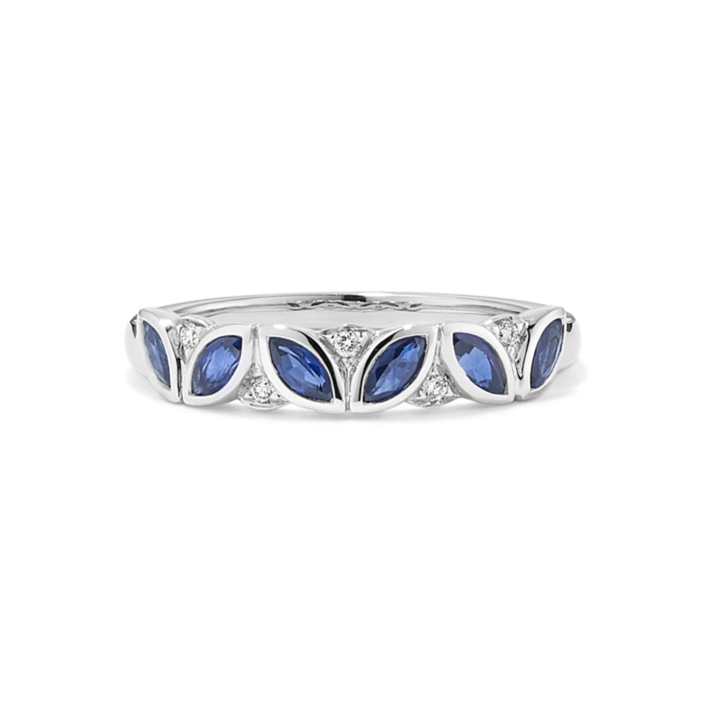 Mariella Stackable Sapphire & Diamond Ring