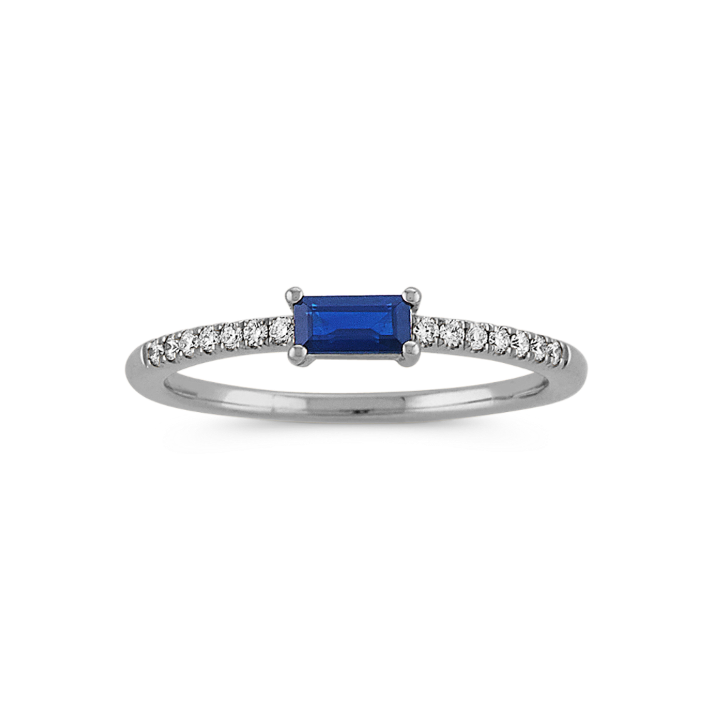 White gold sapphire stackable on sale rings