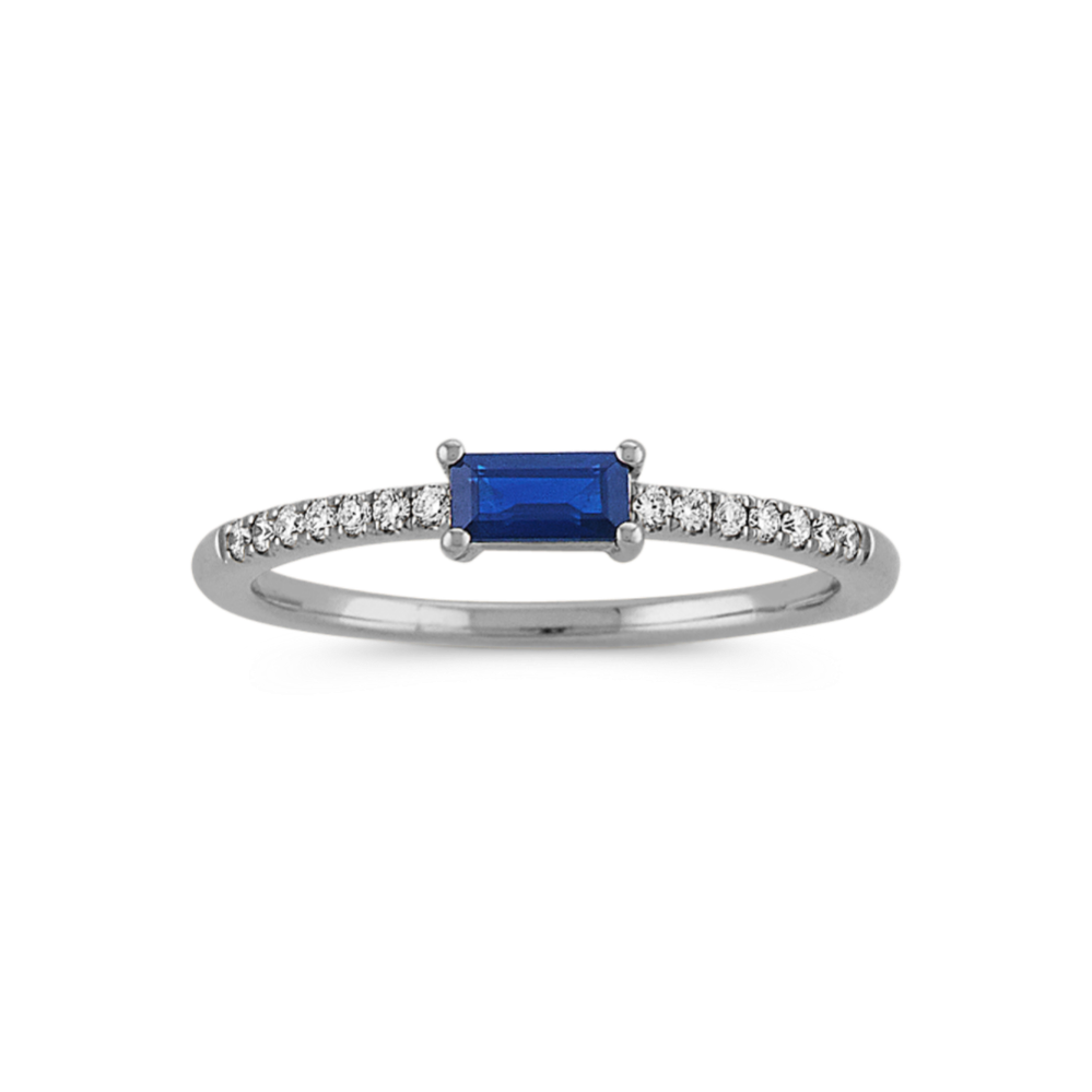 Moriah Stackable Sapphire & Diamond Ring