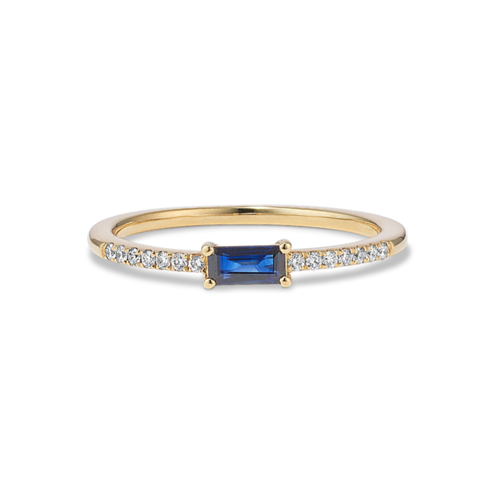 Moriah Stackable Sapphire & Diamond Ring