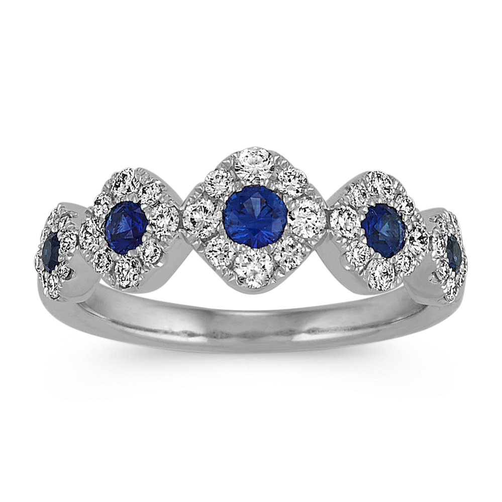 Traditional Sapphire and Diamonds Ring