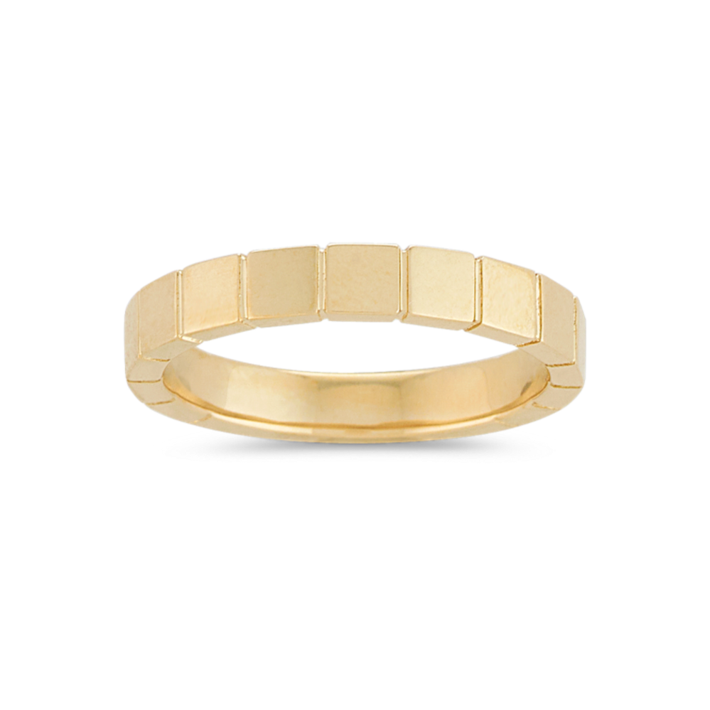 Tranquil Wedding Band in 14K Yellow Gold