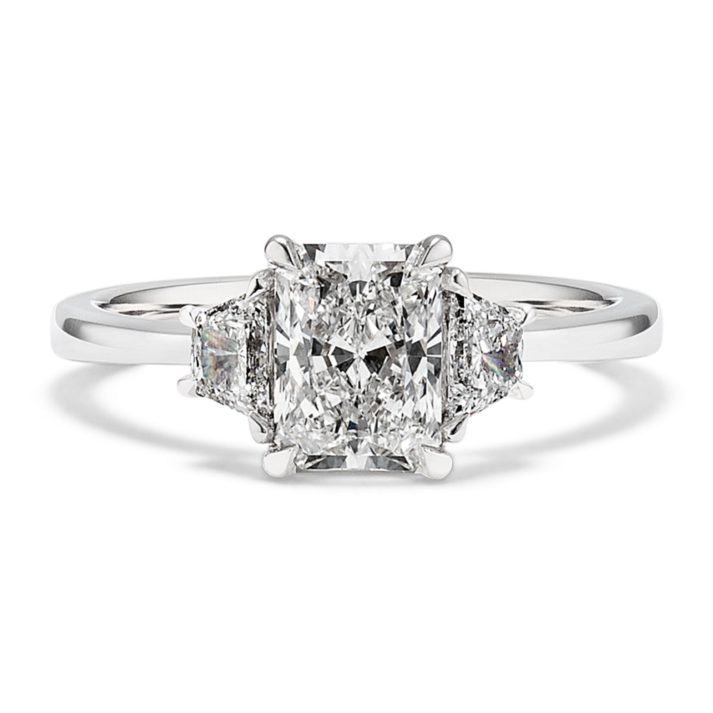 Trapezoid & Radiant 1 3/8ct Lab-Grown Diamond Ring