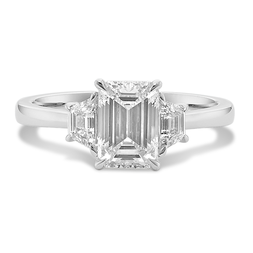Trapezoid & EC 1 7/8ct Lab-Grown Diamond Ring