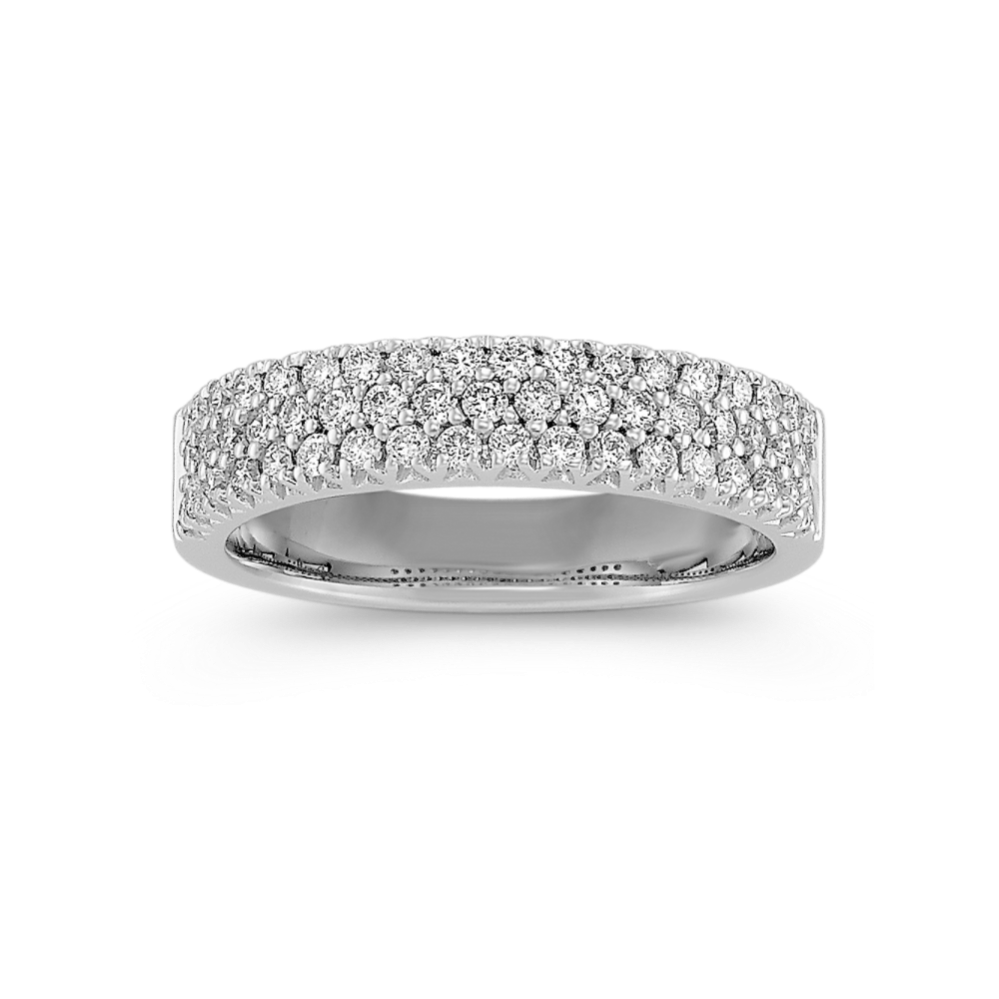 Triple Row Pave Band