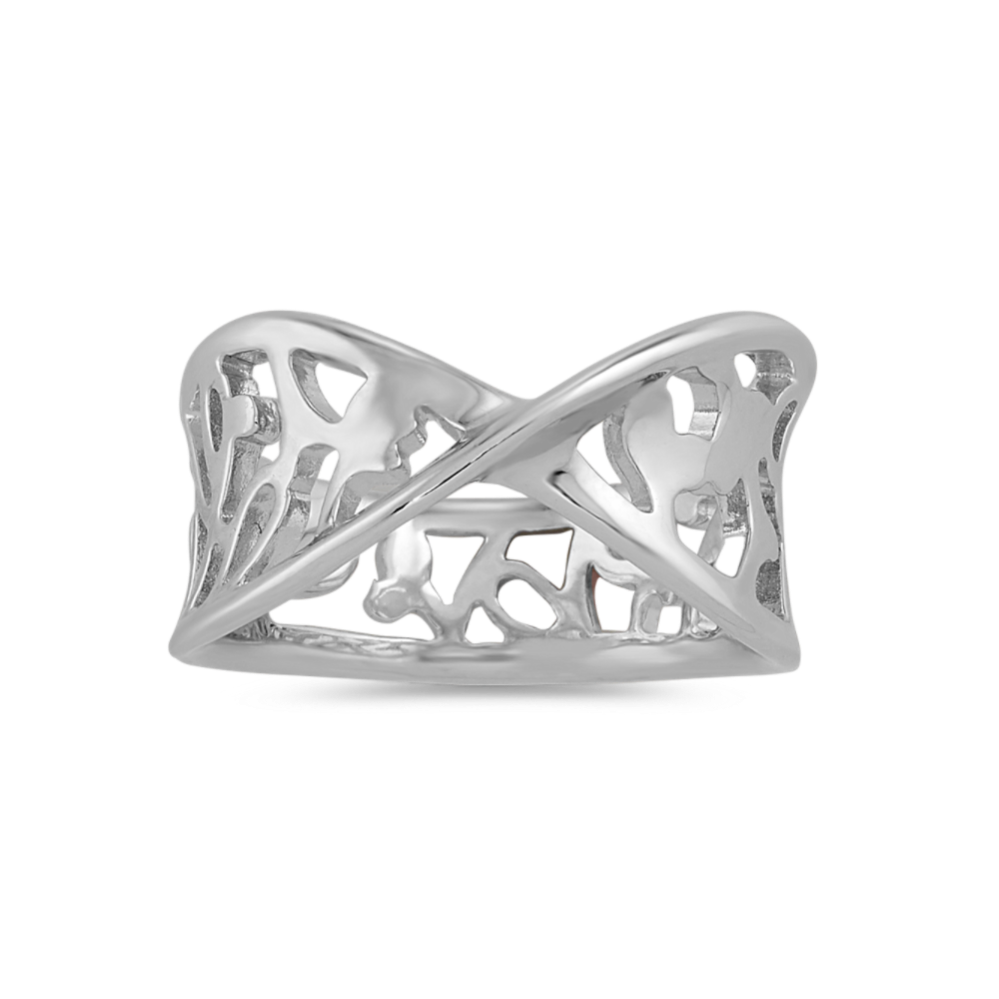 Twist Cut Out Ring in Sterling Silver