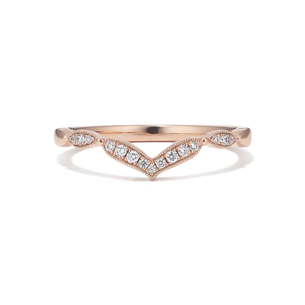 Agra Diamond Chevron Band