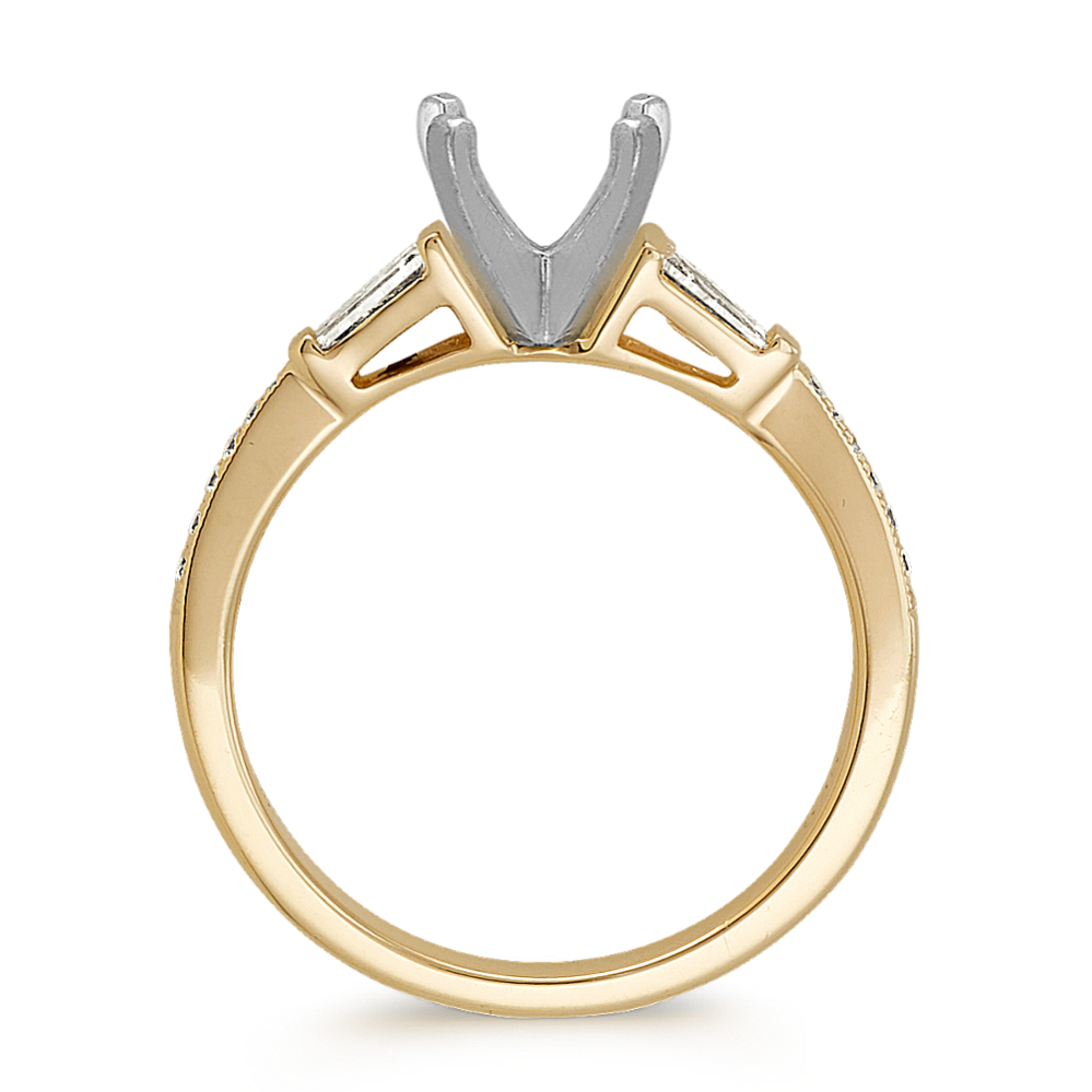 Vintage Cathedral Diamond Engagement Ring Shane Co