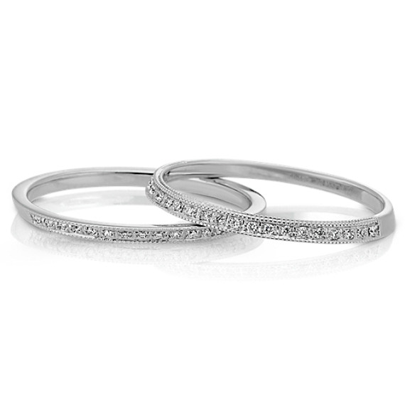 Vintage Diamond Double Wedding Bands Shane Co