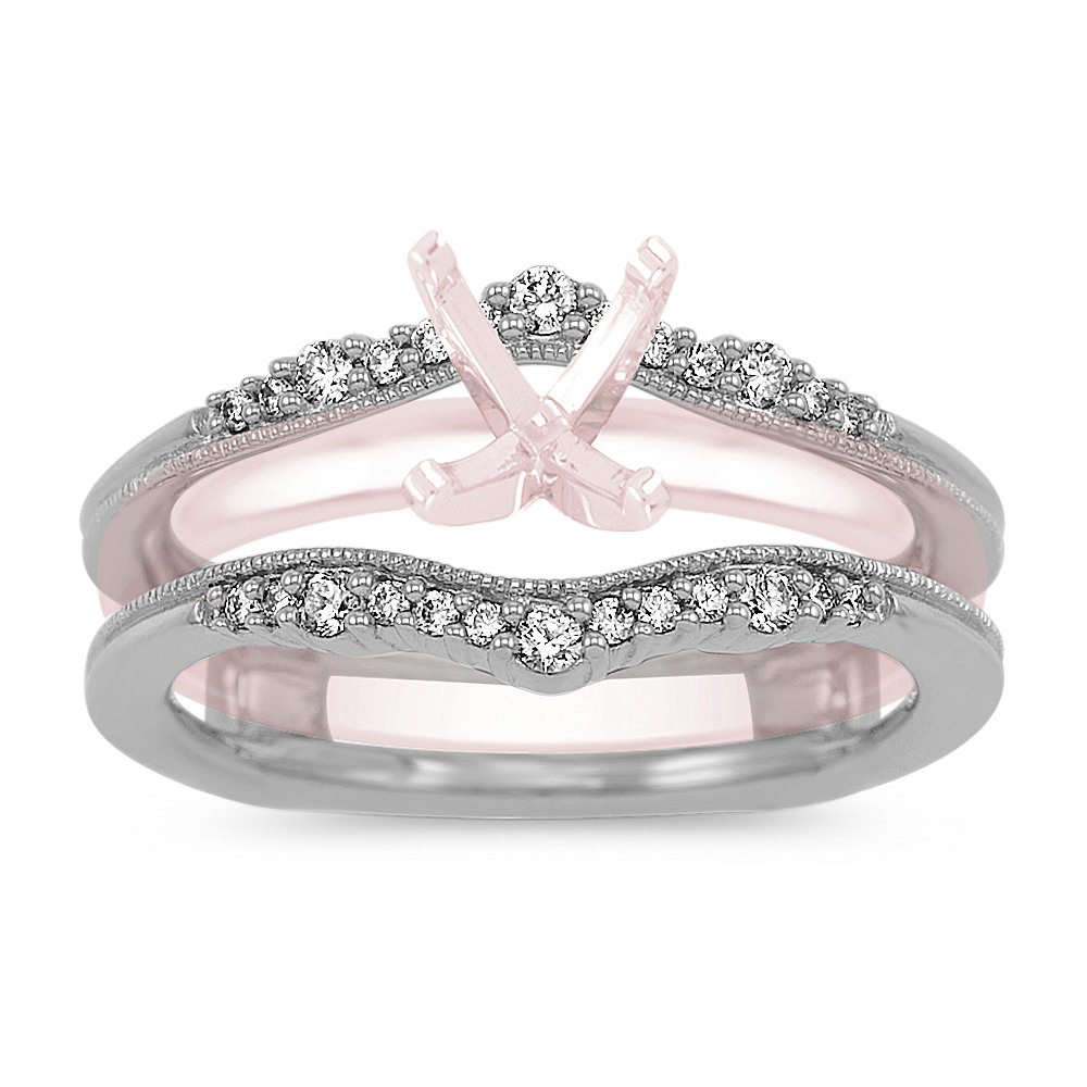 Vintage Diamond Engagement Ring Guard Shane Co