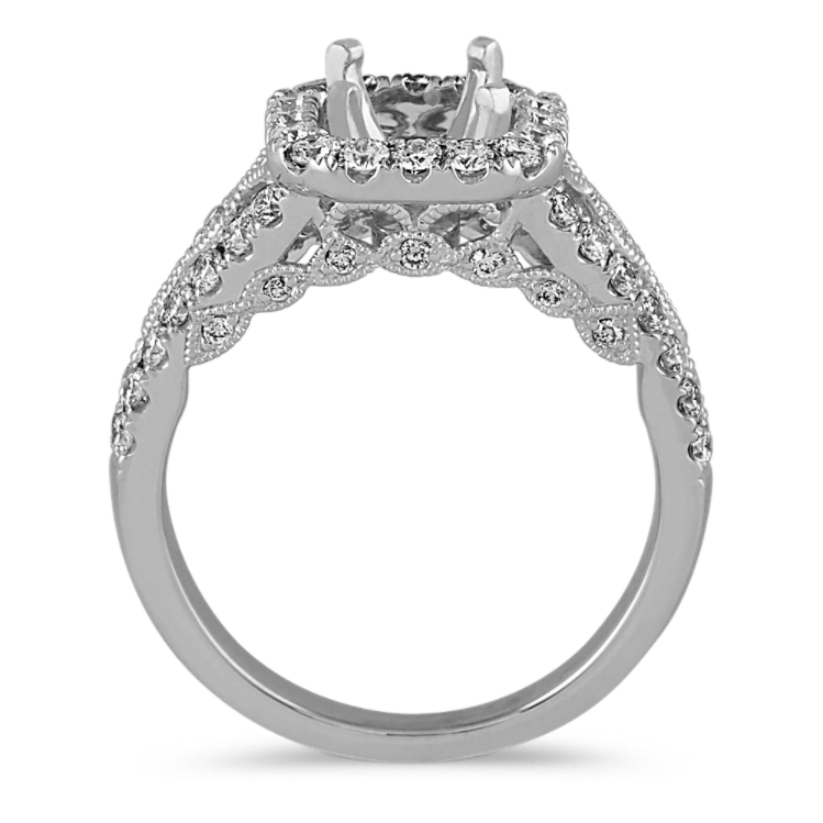 Shop Cushion Cut Halo Engagement Rings Shane Co