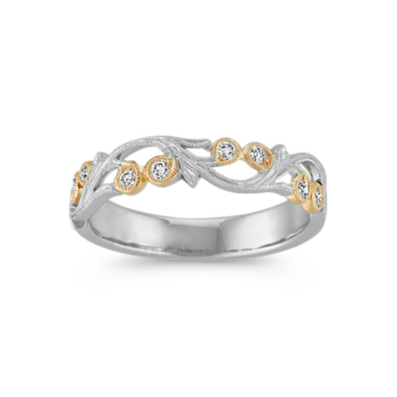 Stevie Wren 14K Yellow Gold Sapphire & Diamond Enamel Ring, Women's, Rings Diamond Rings