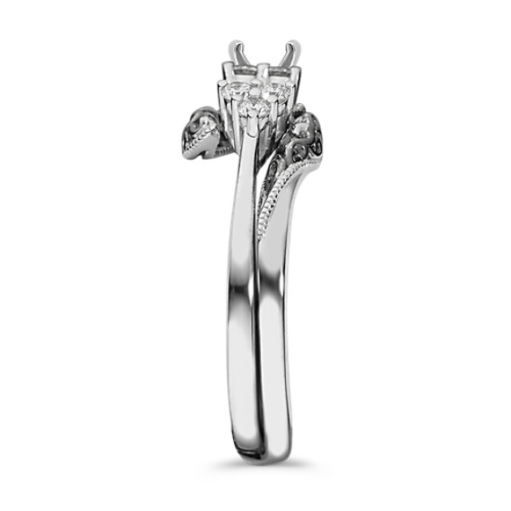 Vintage Diamond Wedding Set With Black Rhodium Shane Co Tap To Zoom Thumbnail