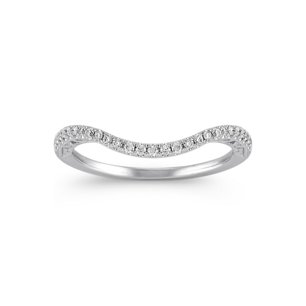 Motif Diamond Pave Contour Band