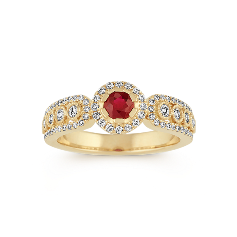 Merriment Ruby & Diamond Ring